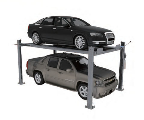เครื่องยกน้ําอัตโนมัติ ที่จอดรถบ้าน 2500kg 4 Post Garage Lift PLC Control