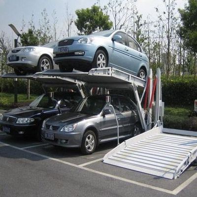 ประหยัดพื้นที่ Pit Parking Solutions 1.7t Pit Puzzle Parking สองชั้น