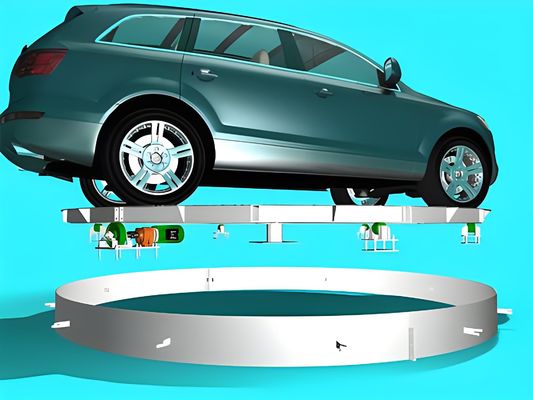 ระยะไกลควบคุมรถไฟฟ้า Turntable 360 องศา Car Show โพลตฟอร์มหมุน